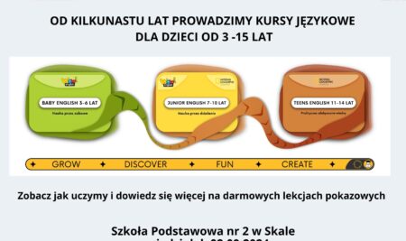 Darmowe zajęcia pokazowe 4English – Skała