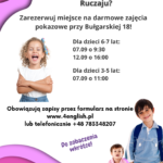 Darmowe zajęcia pokazowe 4English - Kraków ul. Bułgarska