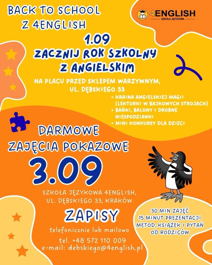 4English - Szkoła językowa dla dzieci i młodzieży