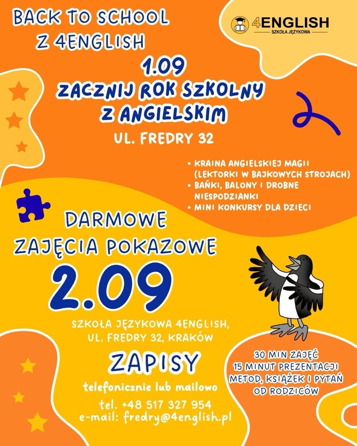 4English - Szkoła językowa dla dzieci i młodzieży